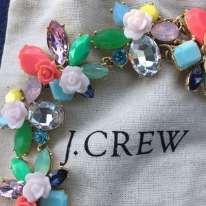 J. Crew Rose Garden Statement Necklace NWT